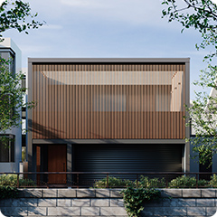 ビルトインガレージの家